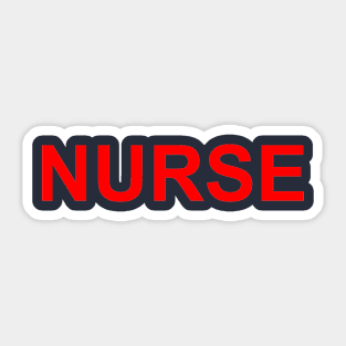 Nurse | T-shirt for Nursing Staff | Print on back Sticker